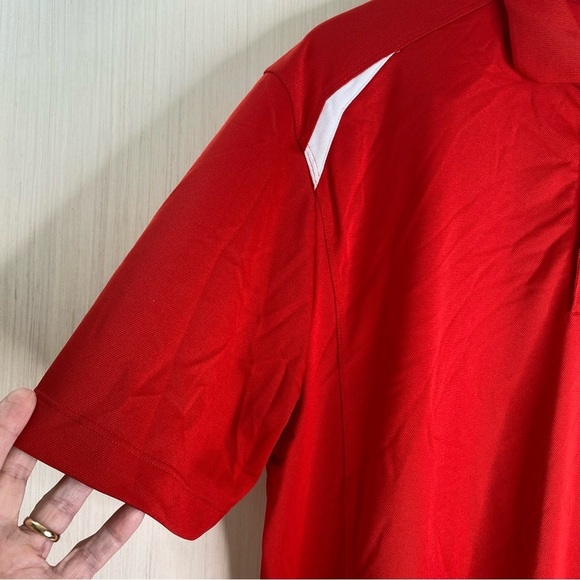 Nike Golf Tour Performance Dri-Fit Men’s Red 
 Short Sleeve Polo Shirt Size XL - Picture 3 of 10